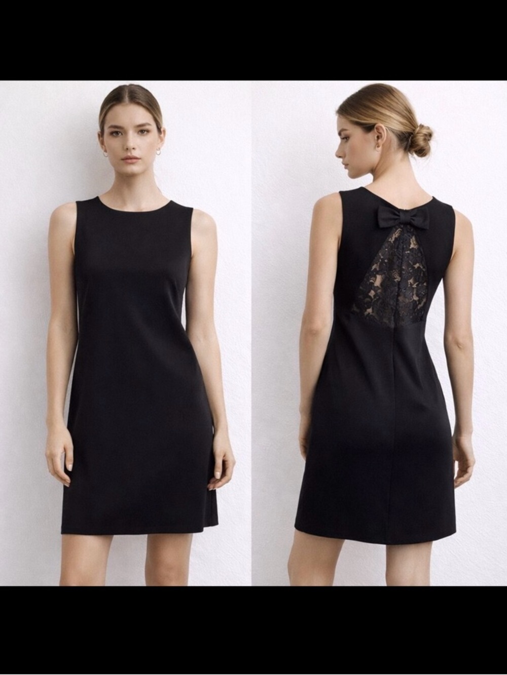 Molly Bracken Mini Dress Lace Bow Detail